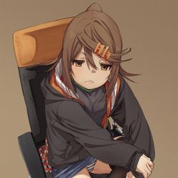 This is a pixiv picture whose title is 「ここに座りたければ僕を倒すんだな」.