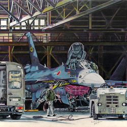 This is a pixiv picture whose title is ある日の風景 F-2A.
