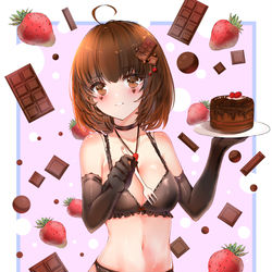 This is a pixiv picture whose title is チョコレートケーキ.