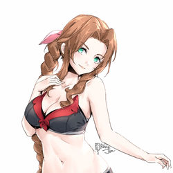 This is a pixiv picture whose title is Aerith.