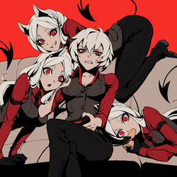 This is a pixiv picture whose title is Cerberus! (+ Malina).
