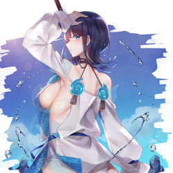 This is a pixiv picture whose title is 下がってて.