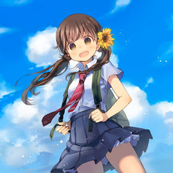 This is a pixiv picture whose title is 青空をしょって。.