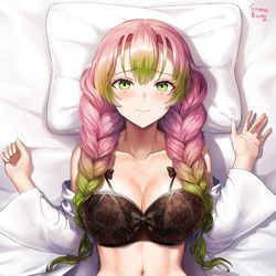 This is a pixiv picture whose title is 甘露寺蜜璃.