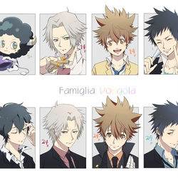 This is a pixiv picture whose title is Famiglia Vongola.