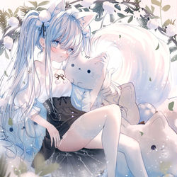 This is a pixiv picture whose title is ツインもふ。.