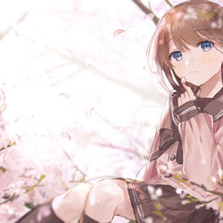 This is a pixiv picture whose title is 桜🌸.