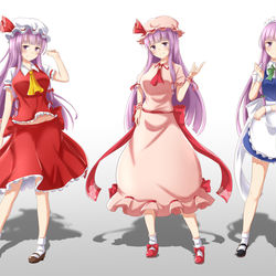 This is a pixiv picture whose title is 紅魔館コス.