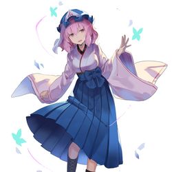 This is a pixiv picture whose title is 袴幽々子.