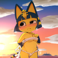 This is a pixiv picture whose title is 包帯美人.
