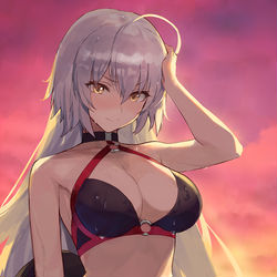 This is a pixiv picture whose title is 水着ジャンヌオルタ.