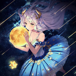 This is a pixiv picture whose title is 星と月.