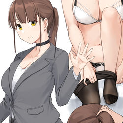 This is a pixiv picture whose title is OL彼女.