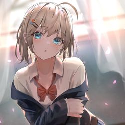 This is a pixiv picture whose title is 放課後.
