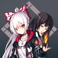 This is a pixiv picture whose title is 🔥.