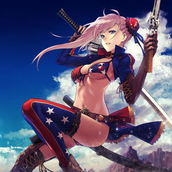 This is a pixiv picture whose title is 水着武蔵ちゃん.