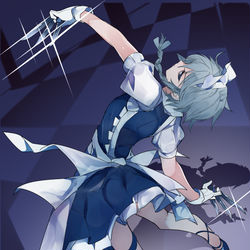 This is a pixiv picture whose title is 背後を取れば勝てる.