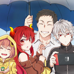 This is a pixiv picture whose title is 傘.