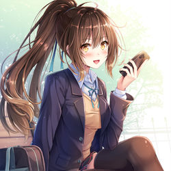 This is a pixiv picture whose title is 女子高生.