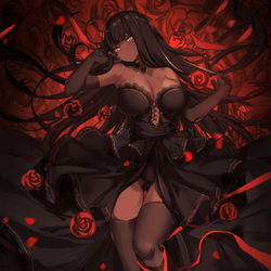 This is a pixiv picture whose title is 赤&黒.