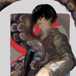 This is a pixiv picture whose title is 蛸.