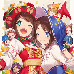 This is a pixiv picture whose title is 祝2周年.