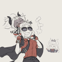 This is a pixiv picture whose title is Piggyback.