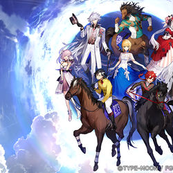 This is a pixiv picture whose title is FGO-JRAコラボイラスト.