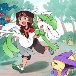 This is a pixiv picture whose title is 早くポケモンセンターへ！.