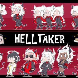 This is a pixiv picture whose title is HELLTAKER.