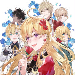 This is a pixiv picture whose title is 貴腐人ローザは陰から愛を見守りたい.