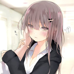 This is a pixiv picture whose title is なつかれた.