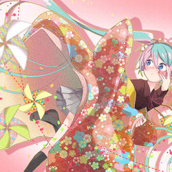 This is a pixiv picture whose title is 天真爛漫.