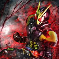 This is a pixiv picture whose title is 仮面ライダー001.