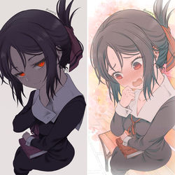 This is a pixiv picture whose title is Kaguya Double Face.
