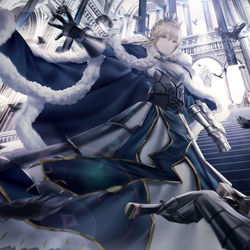 This is a pixiv picture whose title is 騎士王.