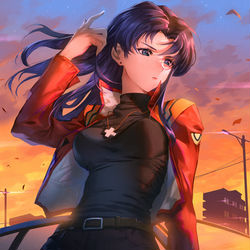 This is a pixiv picture whose title is 葛城中佐.