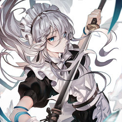 This is a pixiv picture whose title is メイドさん.