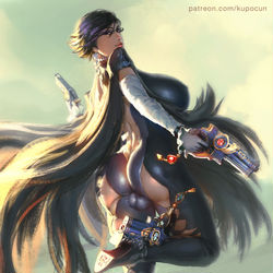 This is a pixiv picture whose title is Bayonetta.