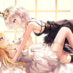 This is a pixiv picture whose title is 姫×姫.