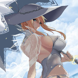 This is a pixiv picture whose title is 水着獅子王様と海へ.