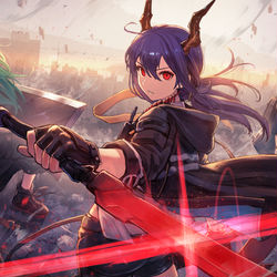 This is a pixiv picture whose title is 龍門近衛局.