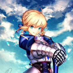 This is a pixiv picture whose title is セイバー.