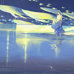 This is a pixiv picture whose title is 星海潋滟.