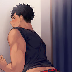 This is a pixiv picture whose title is 啓太尻.