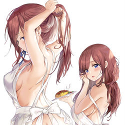 This is a pixiv picture whose title is エプロン 中野三玖.