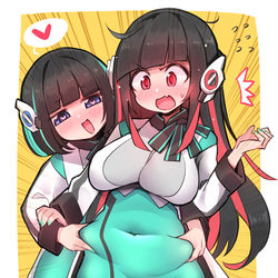 This is a pixiv picture whose title is イズ&アズ.