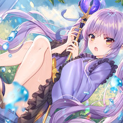 This is a pixiv picture whose title is 镜华.