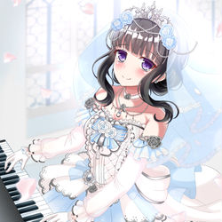 This is a pixiv picture whose title is りんりん(ウェディング衣装).