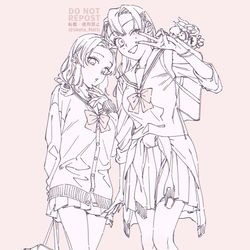 This is a pixiv picture whose title is ギャル柱.